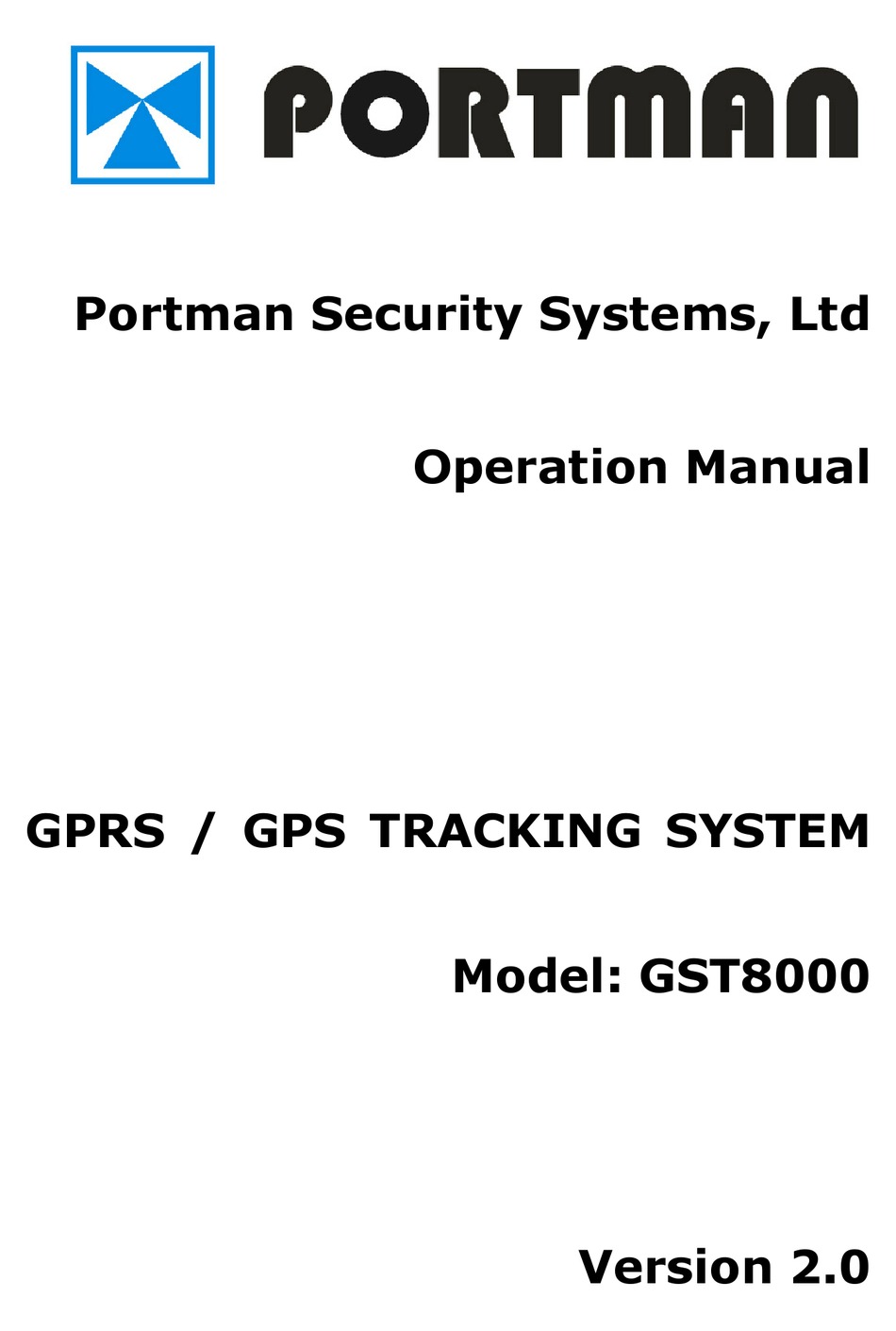 PORTMAN GST8000 OPERATION MANUALS Pdf Download ManualsLib