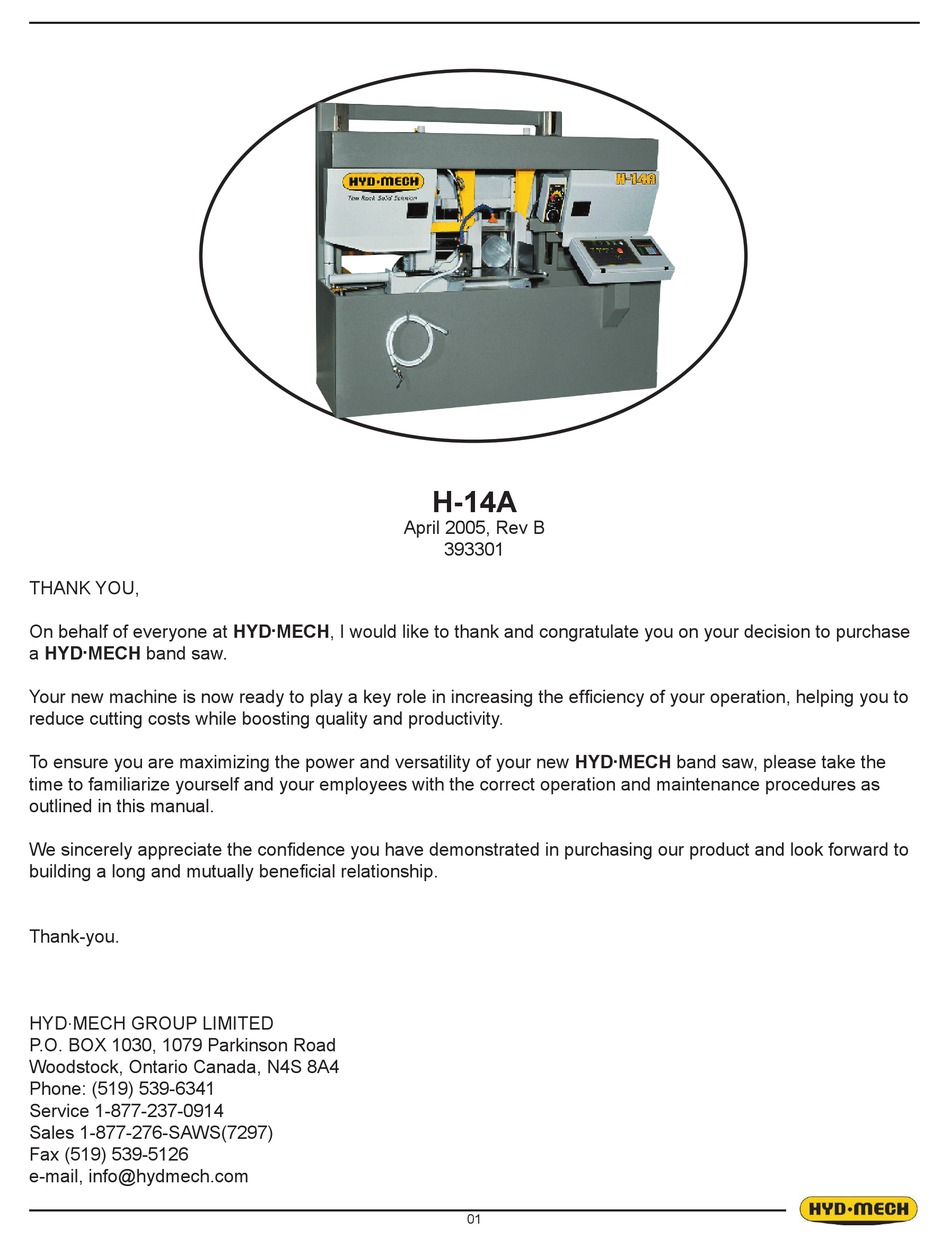 Hyd Mech H 14a Manual Pdf Download Manualslib