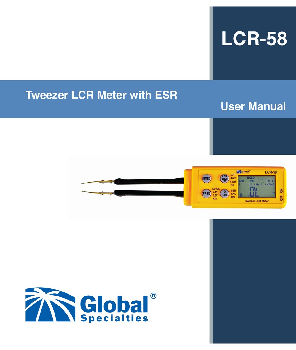 Global Specialties LCR-600 High Precision LCR Meter, 100 kHz