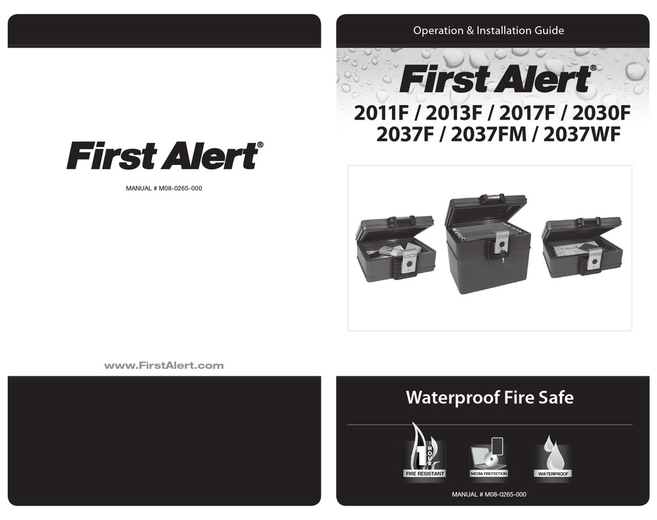FIRST ALERT 2011F OPERATIONS & INSTALLATION MANUAL Pdf Download