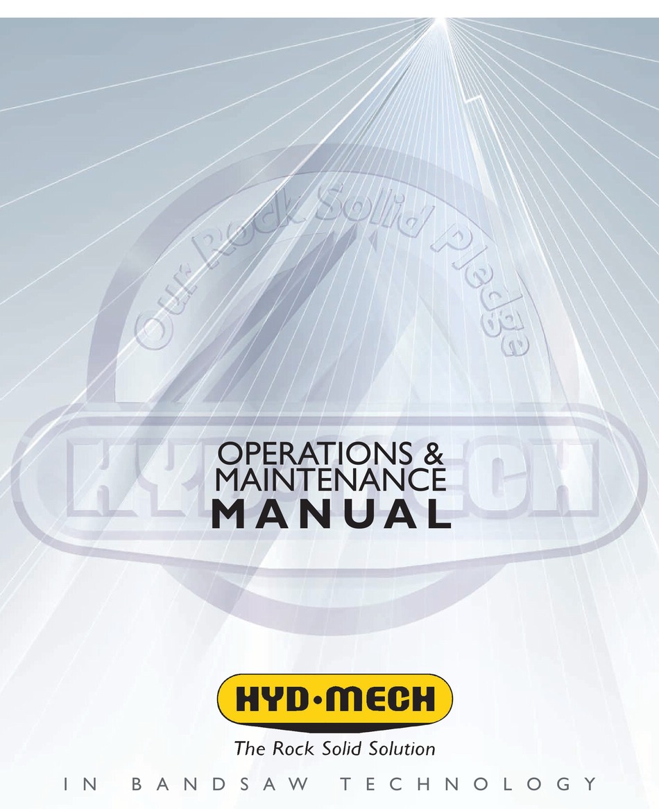 Hyd Mech V 18 Operation Maintenance Manual Pdf Download Manualslib