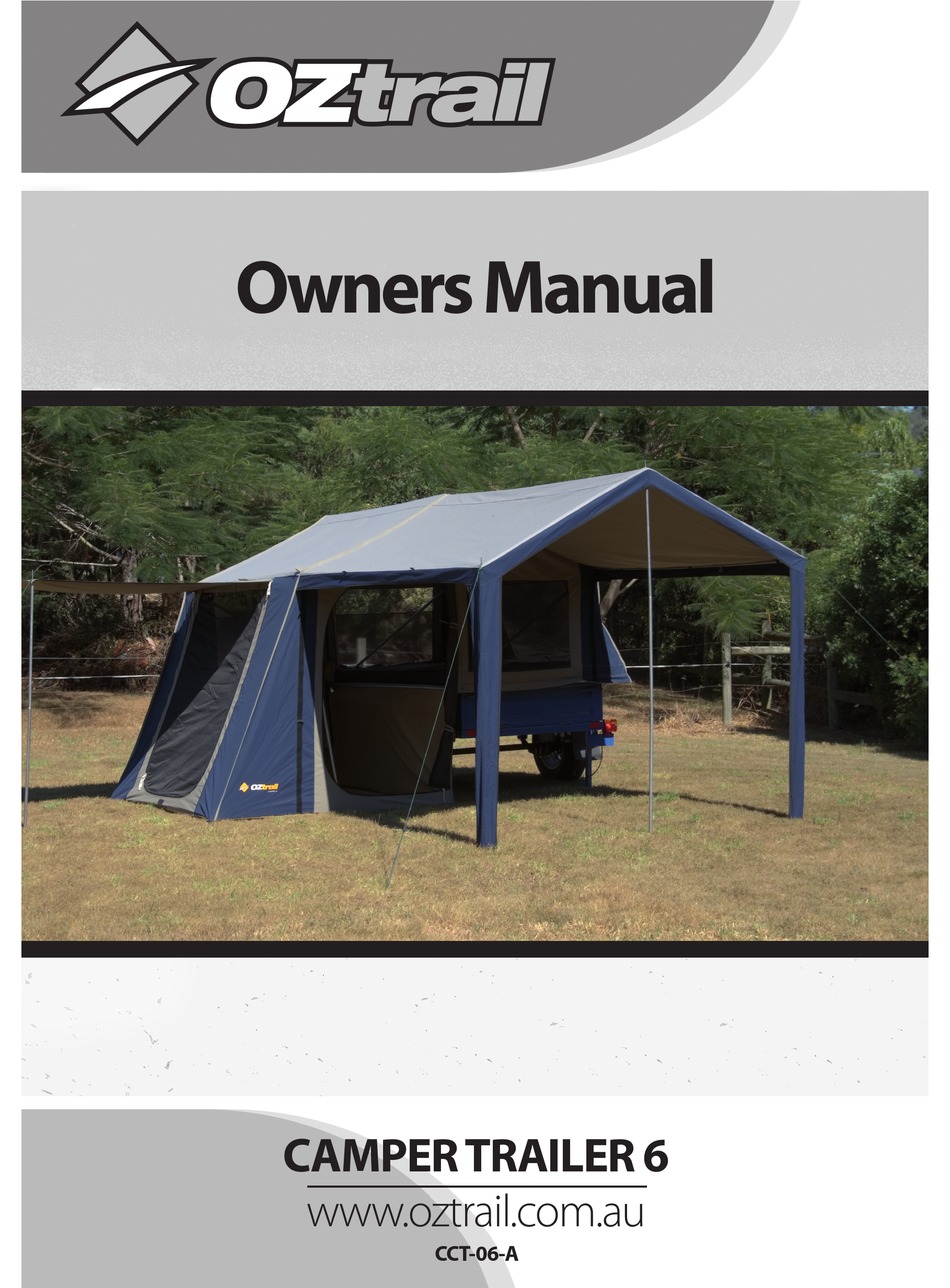 OZTRAIL CAMPER TRAILER 6 OWNER'S MANUAL 