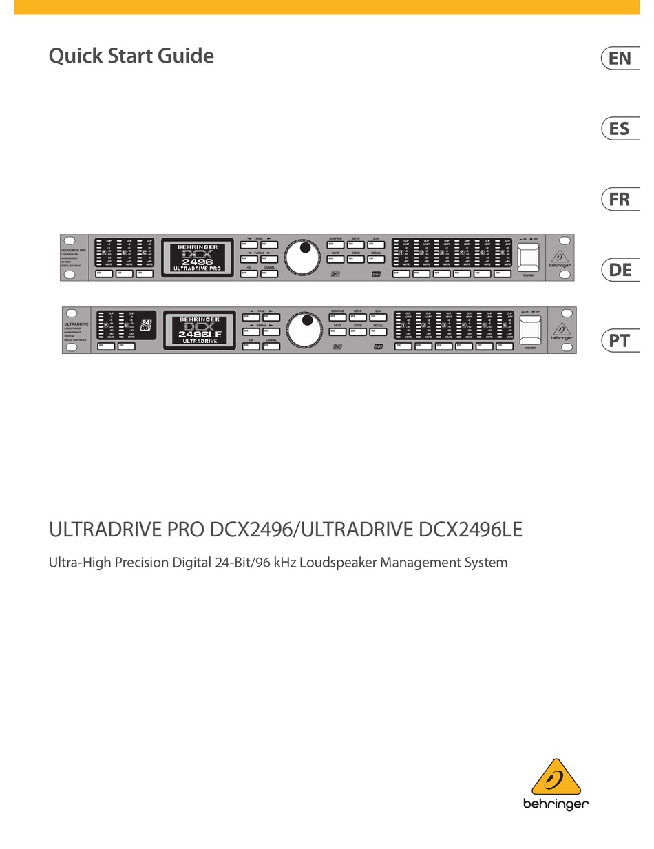 behringer dcx2496 ultradrive pro software