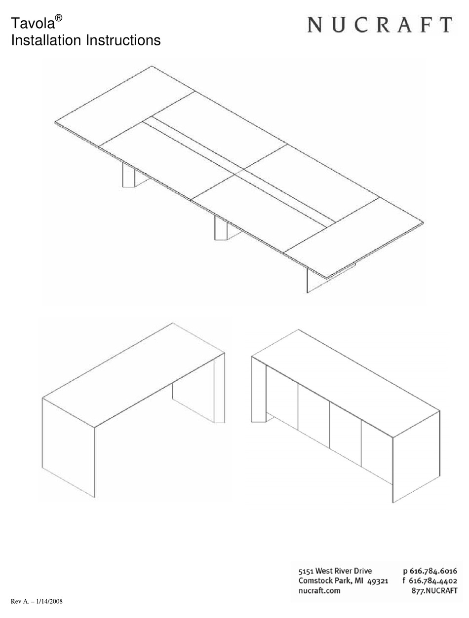 NUCRAFT TAVOLA INSTALLATION INSTRUCTIONS MANUAL Pdf Download ManualsLib