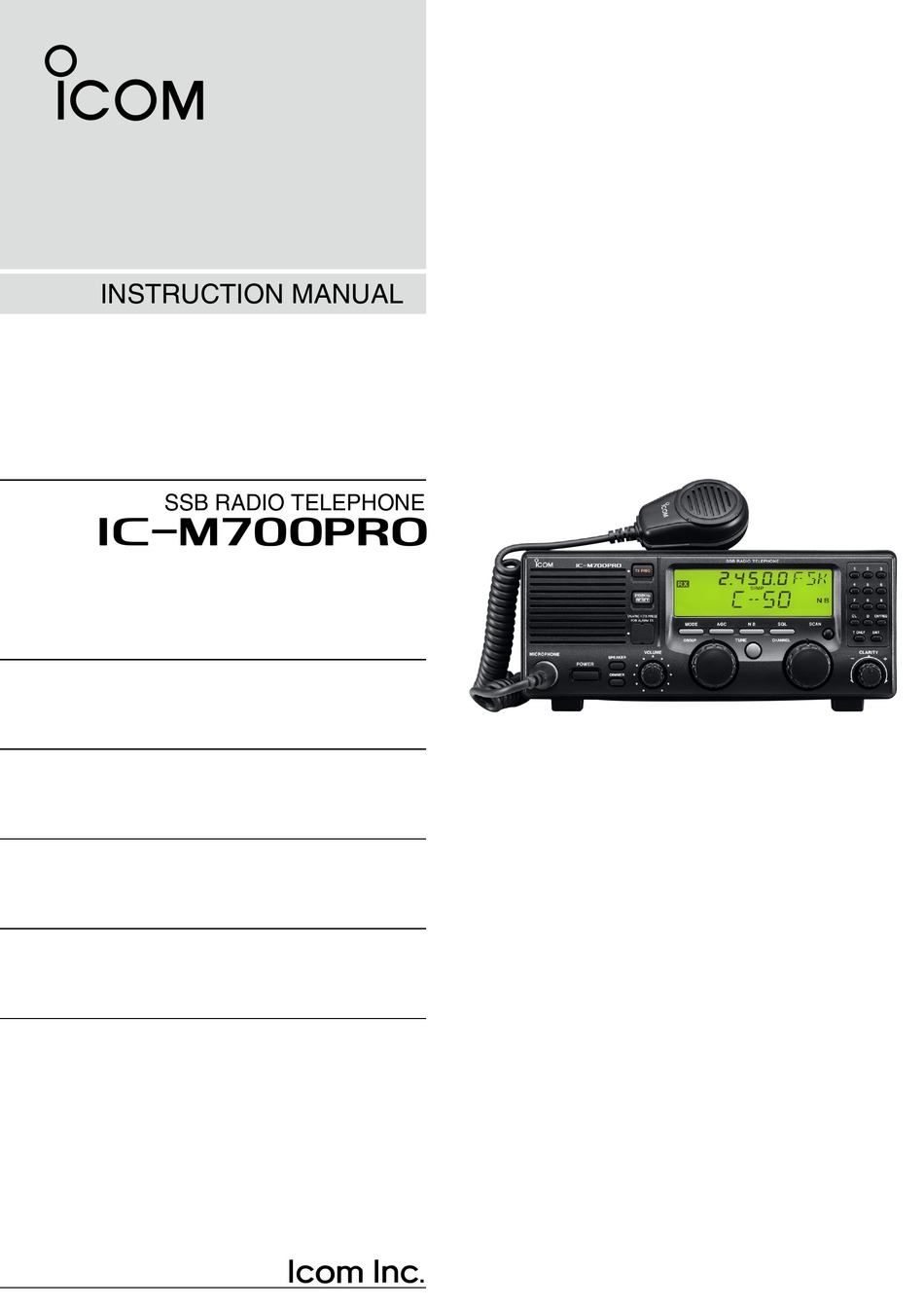 I Ic M700pro Instruction Manual Pdf Download Manualslib