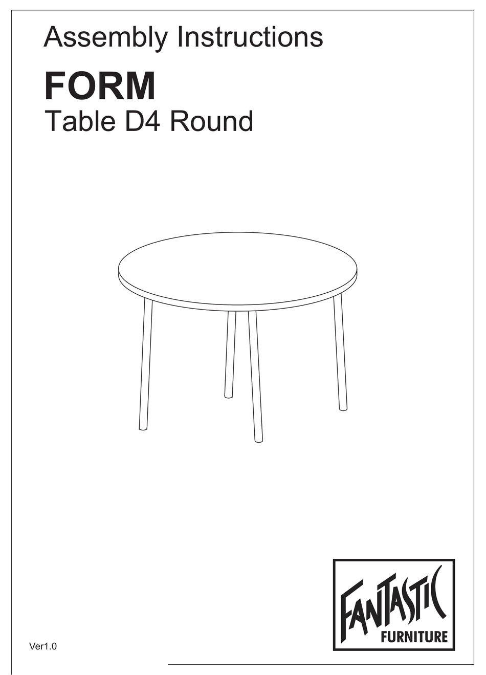 FANTASTIC FURNITURE FORM ASSEMBLY INSTRUCTIONS Pdf Download ManualsLib