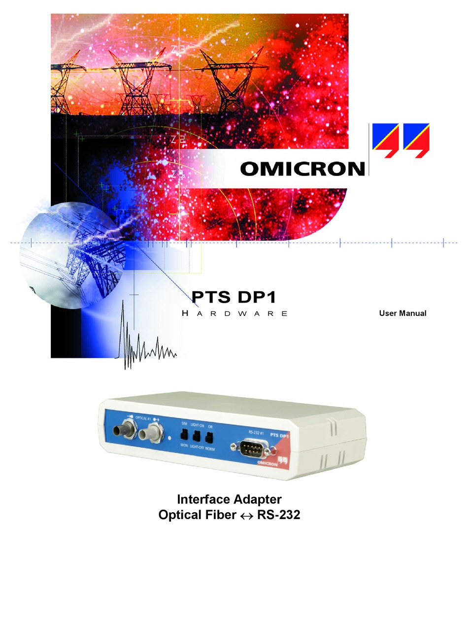 Omicron Pts Dp1 User Manual Pdf Download Manualslib