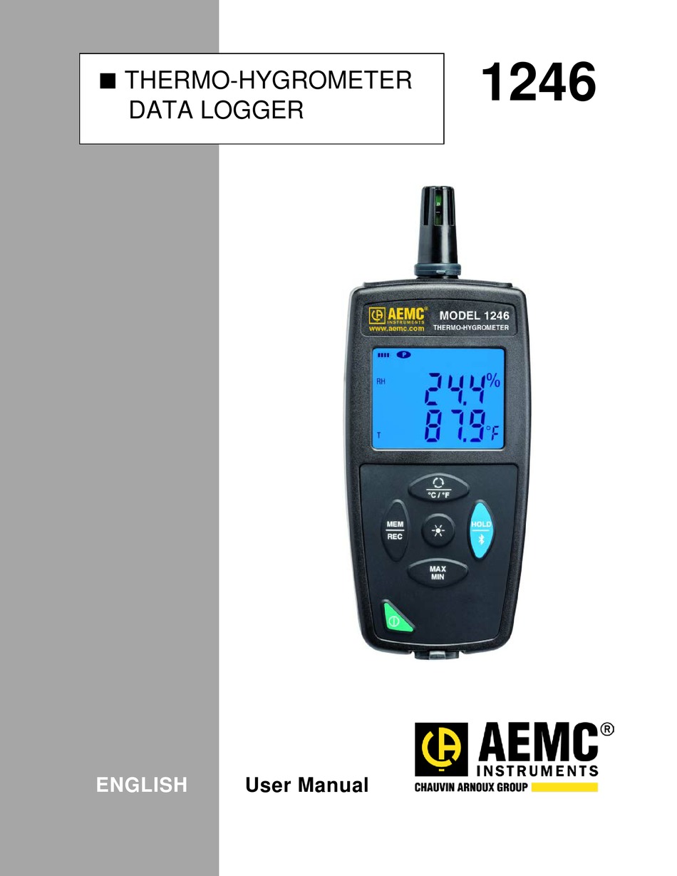 Thermo-Hygrometer Data Logger Model 1246