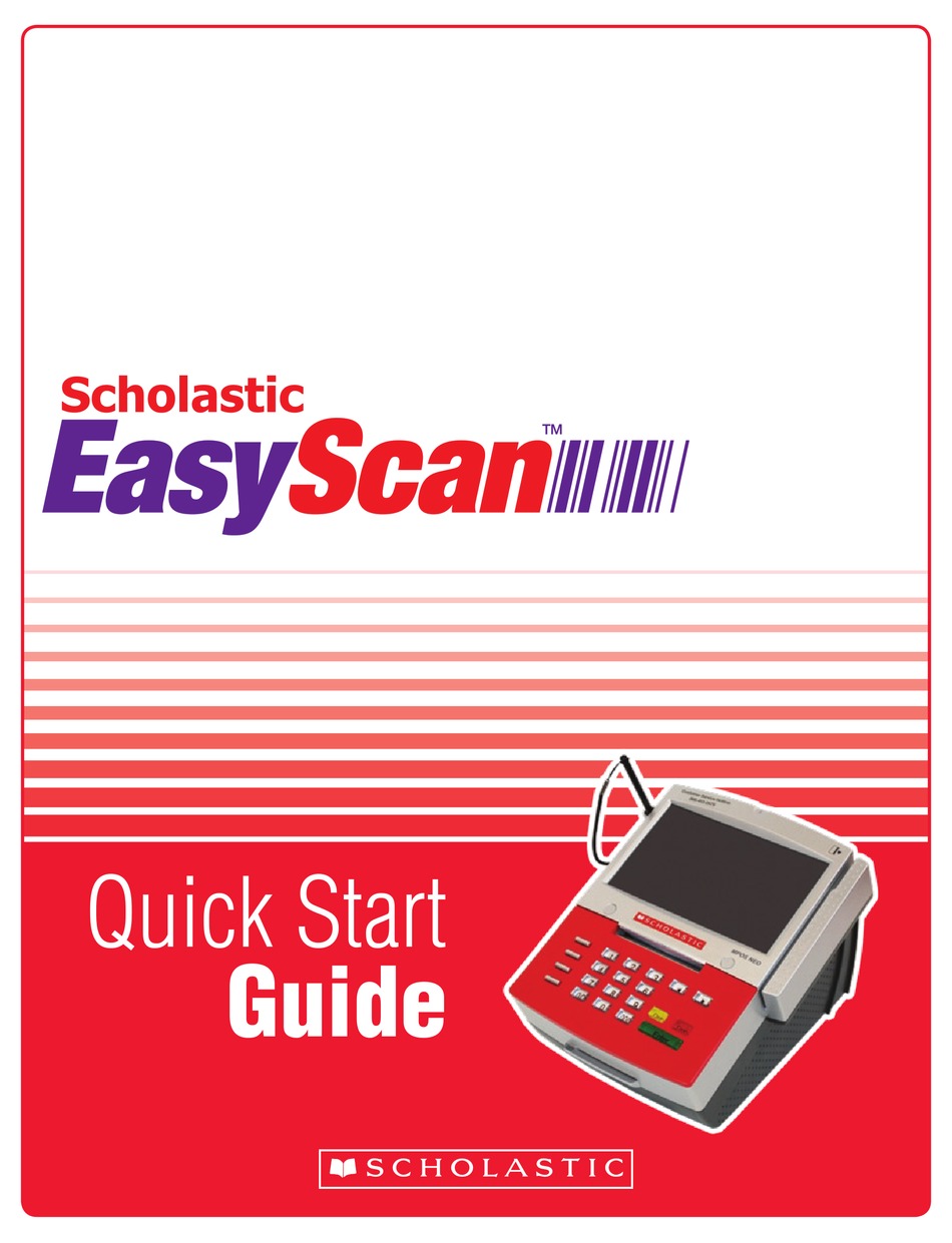 SCHOLASTIC EASYSCAN QUICK START MANUAL Pdf Download ManualsLib