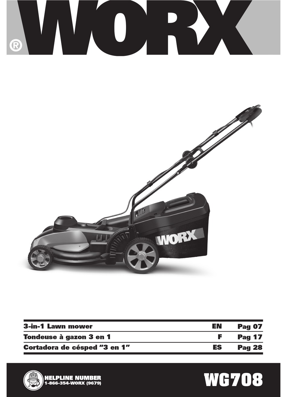 WORX WG708 MANUAL Pdf Download | ManualsLib