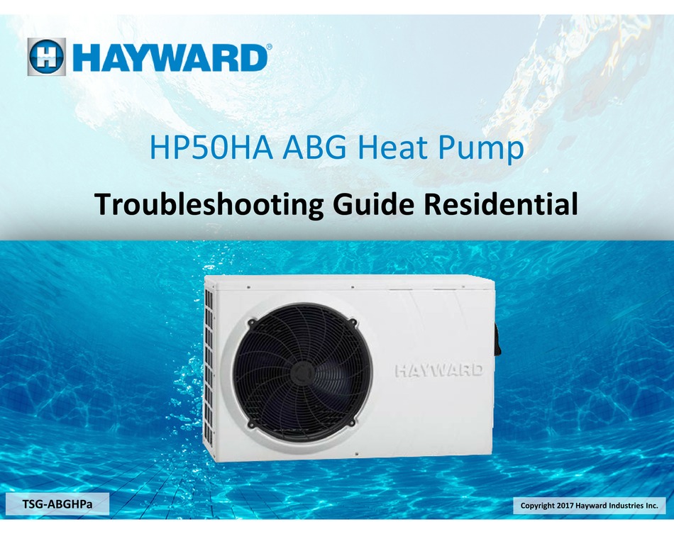 HAYWARD HP50HA TROUBLESHOOTING MANUAL Pdf Download | ManualsLib