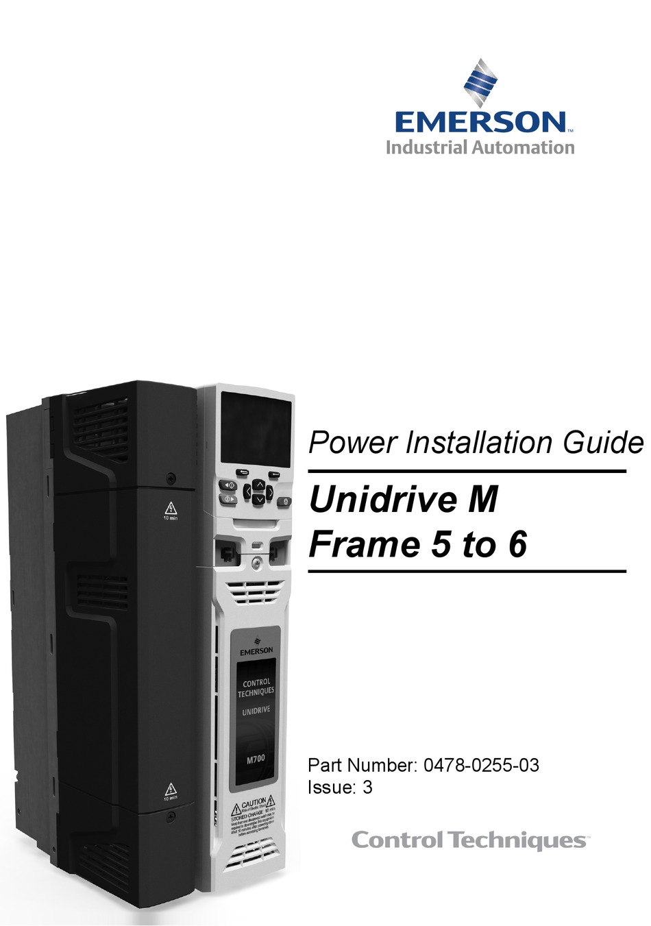 EMERSON UNIDRIVE M600 INSTALLATION MANUAL Pdf Download ManualsLib
