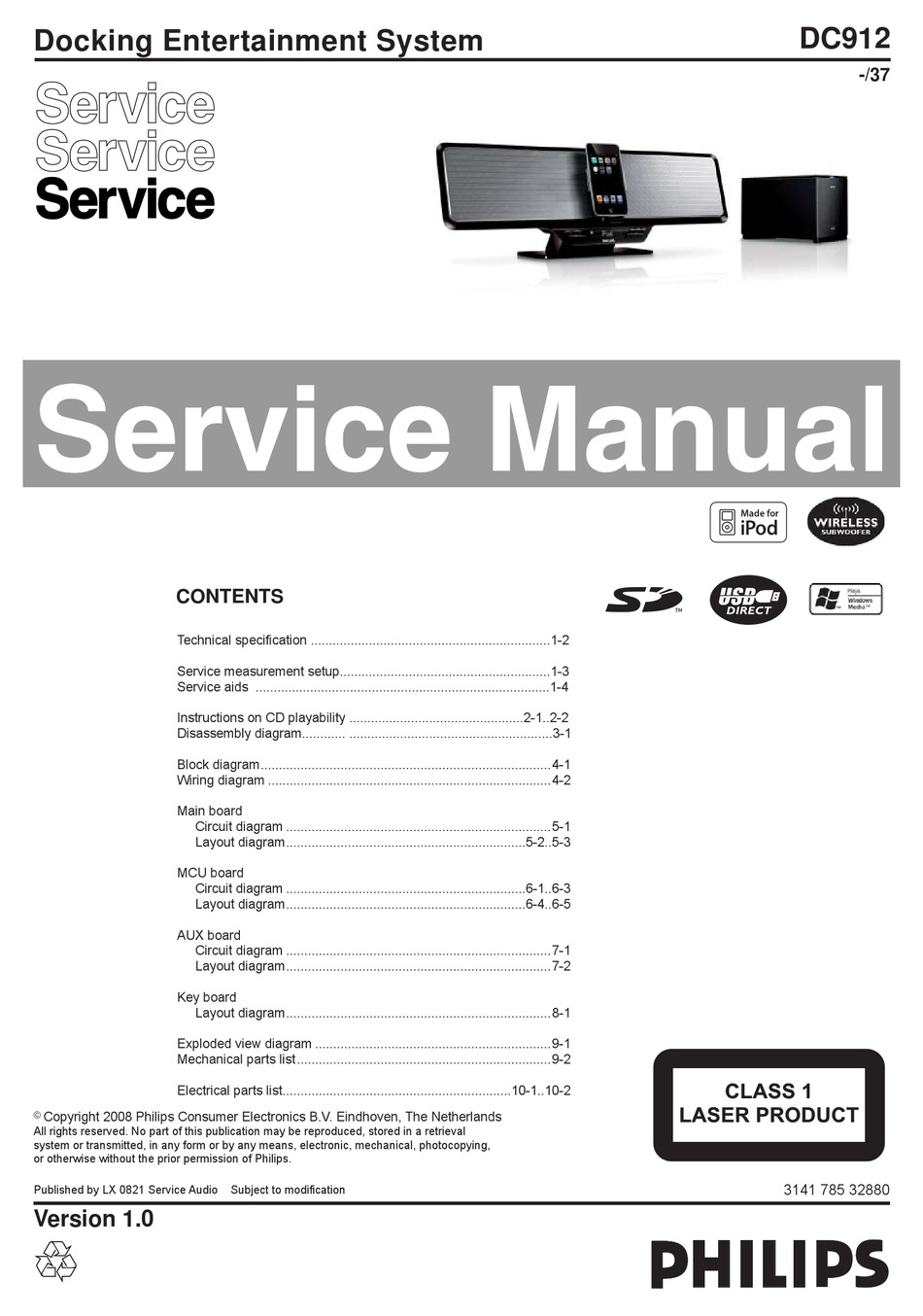 PHILIPS DC912/37 SERVICE MANUAL Pdf Download | ManualsLib