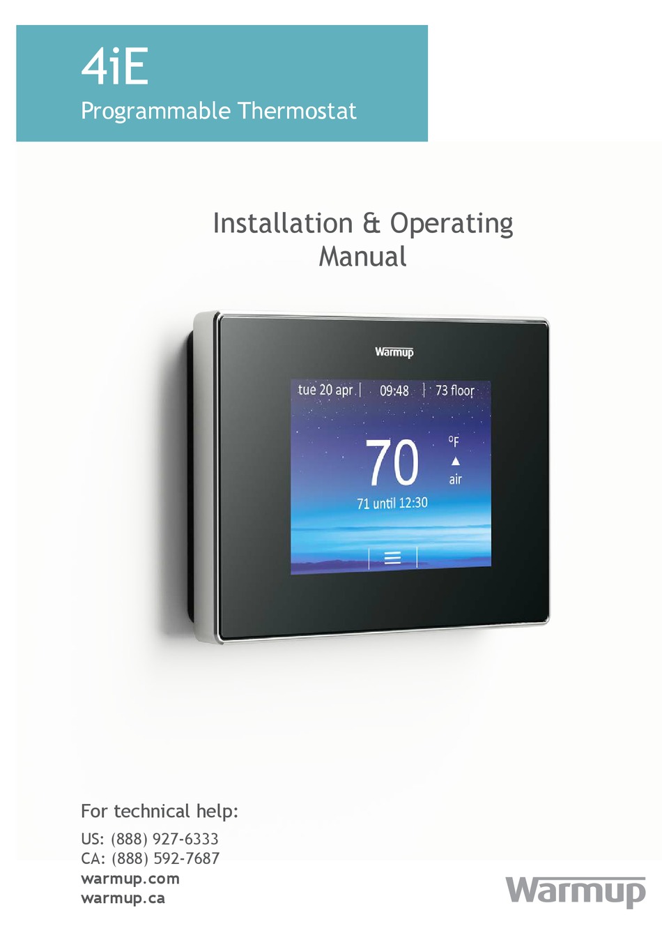 WARMUP 4IE INSTALLATION & OPERATING MANUAL Pdf Download | ManualsLib