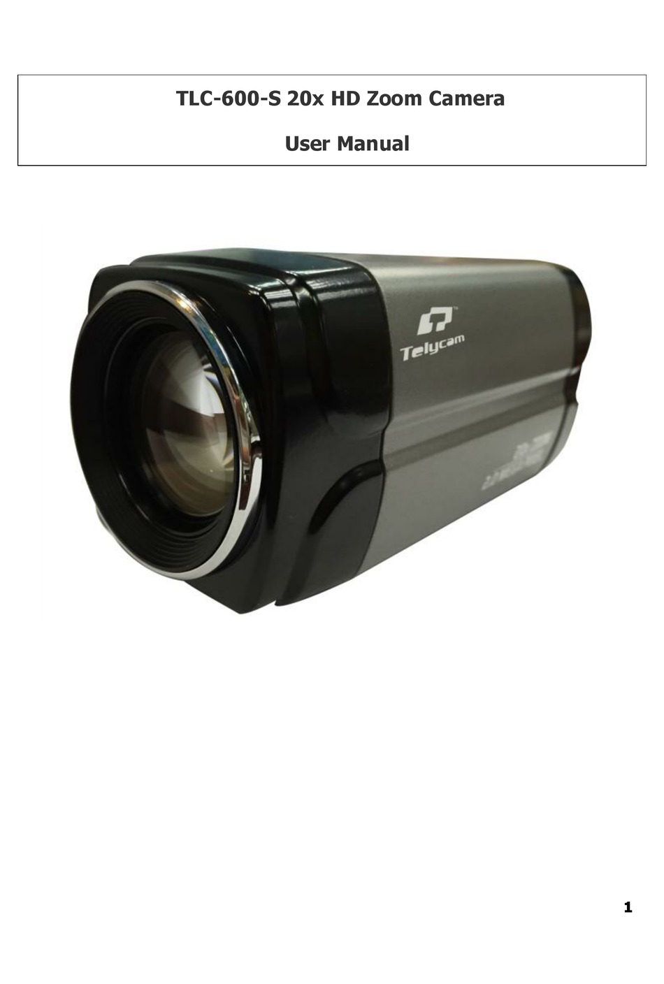 TELYCAM TLC600S USER MANUAL Pdf Download ManualsLib