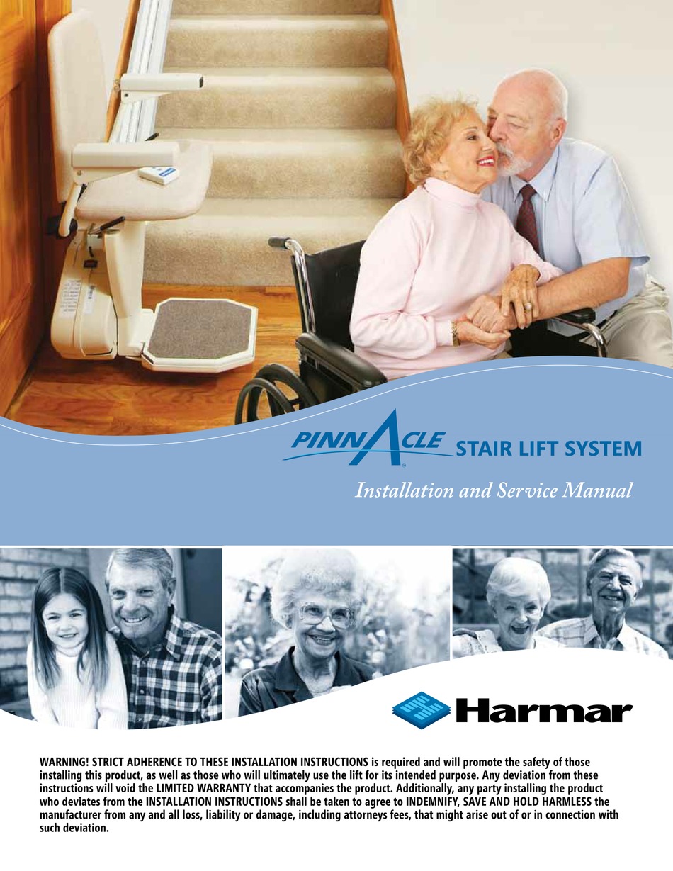 harmar pinnacle stair lift manual