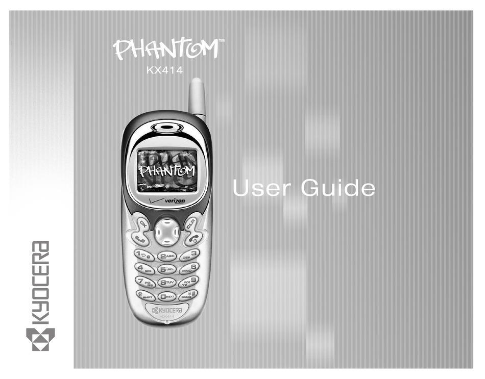 KYOCERA PHANTOM KX414 USER MANUAL Pdf Download ManualsLib