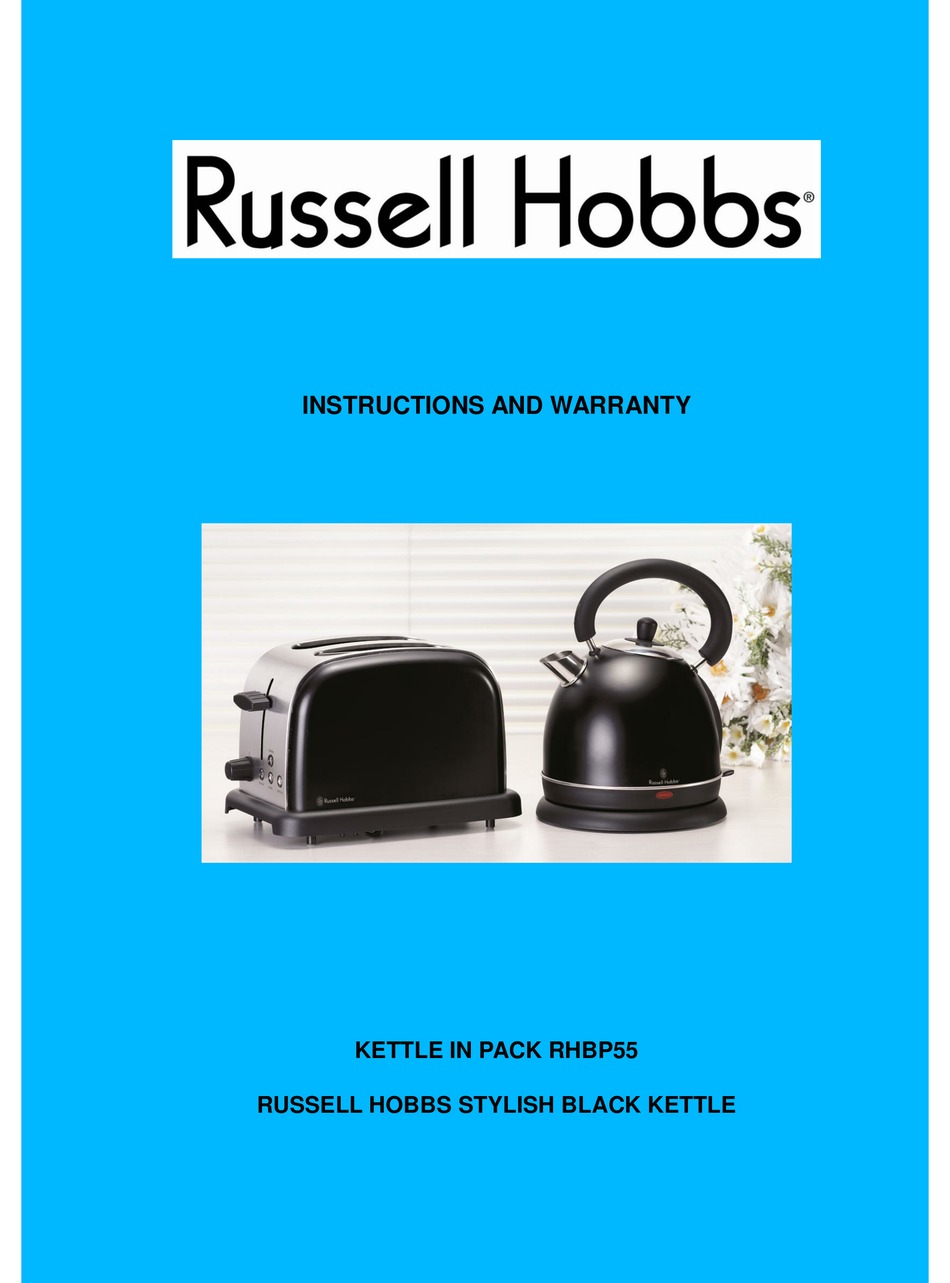 RUSSELL HOBBS RHBP55 INSTRUCTIONS AND WARRANTY Pdf Download ManualsLib