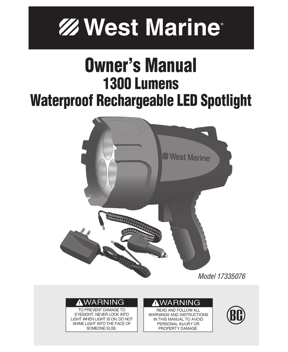 west marine spot light