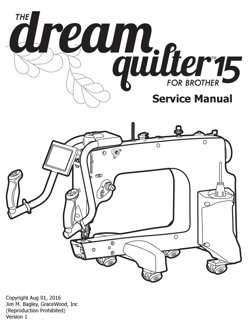 Brother Dream Quilter 15 Service Manual Pdf Download Manualslib