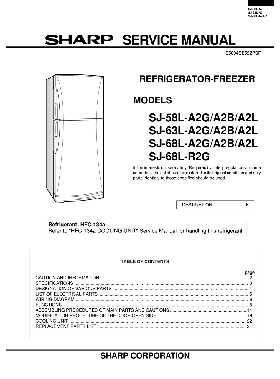 sharp plasmacluster fridge parts