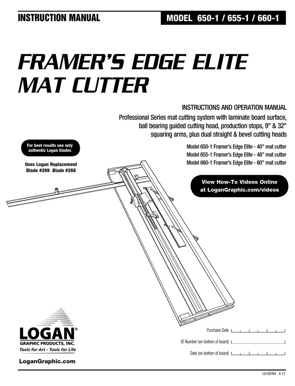 Logan Framer's Edge 650-1 Elite Mat Cutter - 40