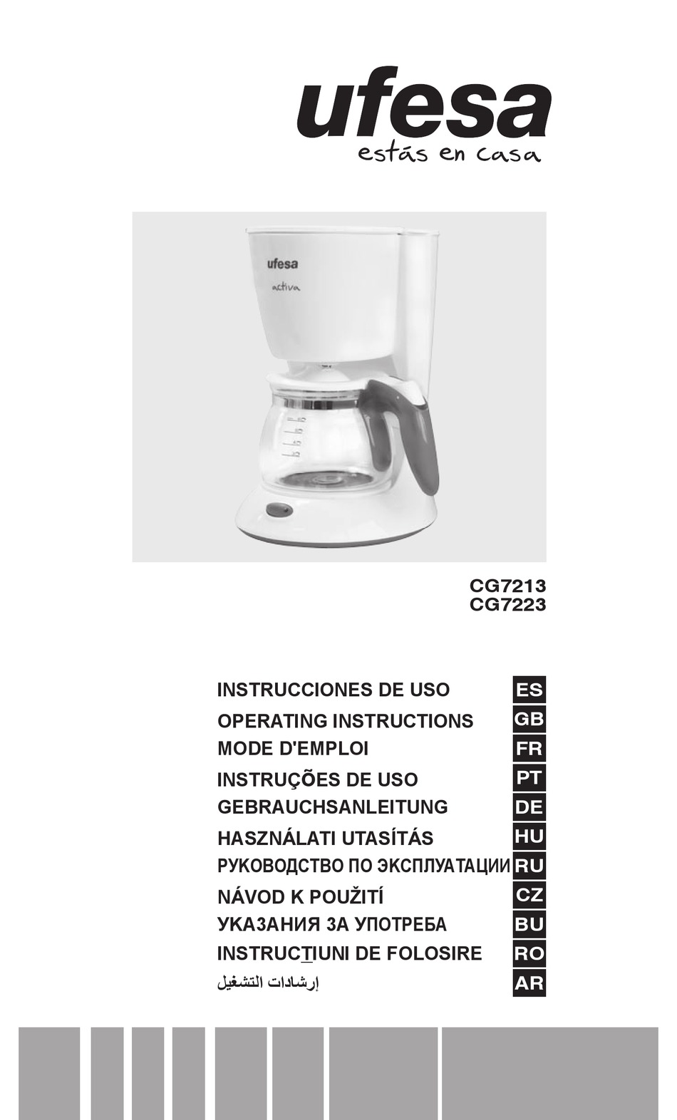 UFESA CG7213 OPERATING INSTRUCTIONS MANUAL Pdf Download | ManualsLib