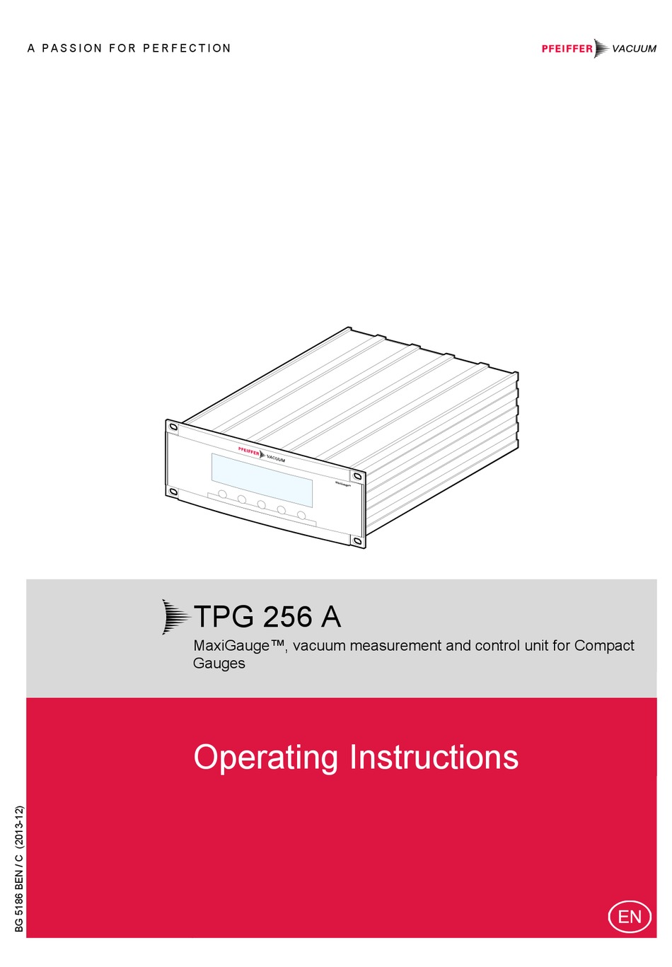 Pfeiffer Vacuum Maxigauge Tpg 256 A Pt G28 760 Operating Instructions Manual Pdf Download Manualslib
