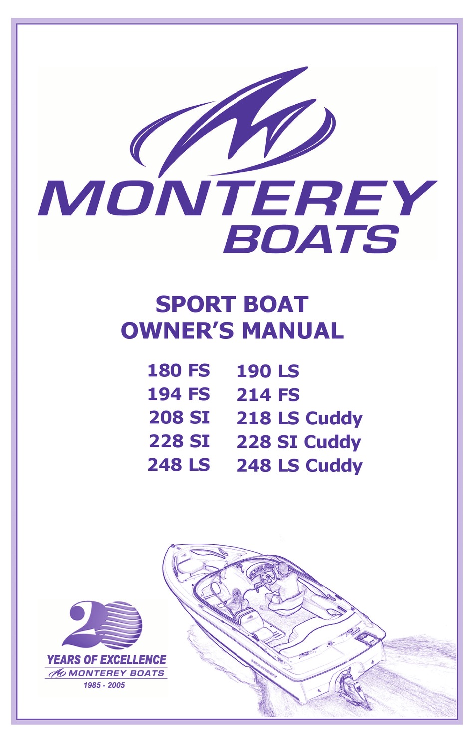 Monterey 180 Fs Owner S Manual Pdf