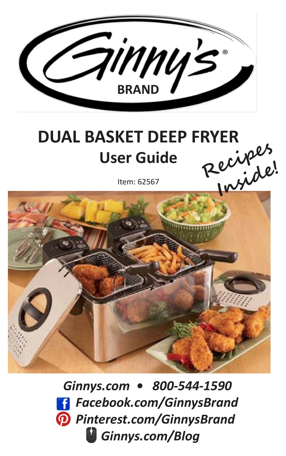 Ginny's Brand Deep Fryer with Timer