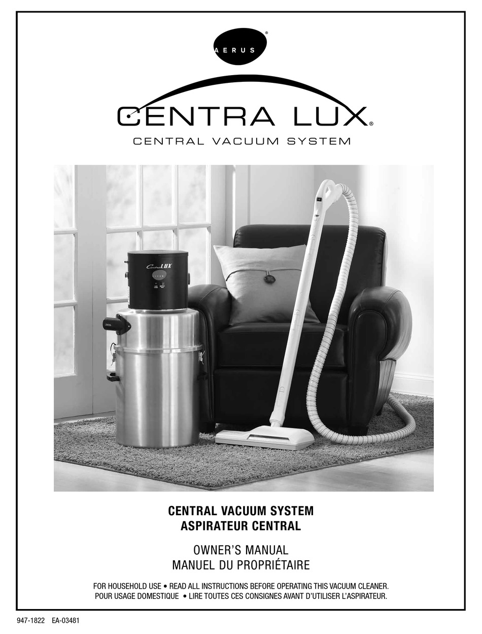 AERUS CENTRA LUX OWNER'S MANUAL Pdf Download ManualsLib