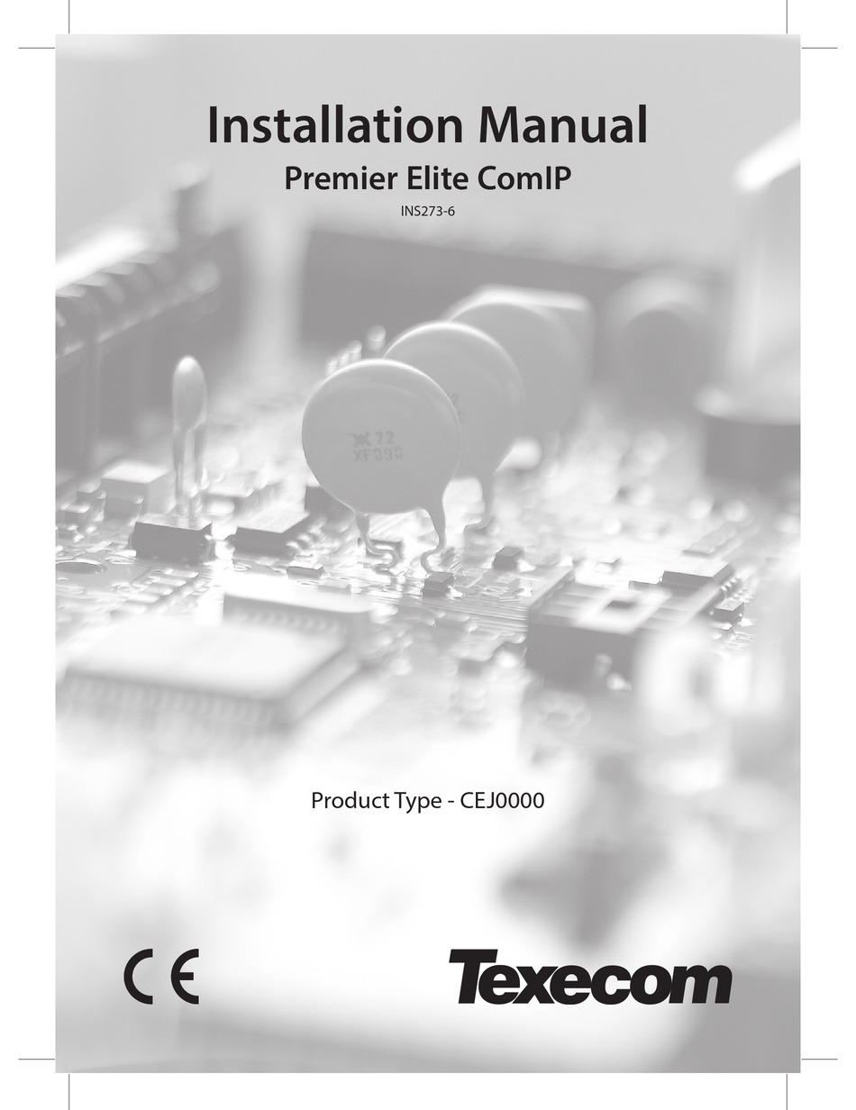 TEXECOM PREMIER ELITE COMIP INSTALLATION MANUAL Pdf Download | ManualsLib