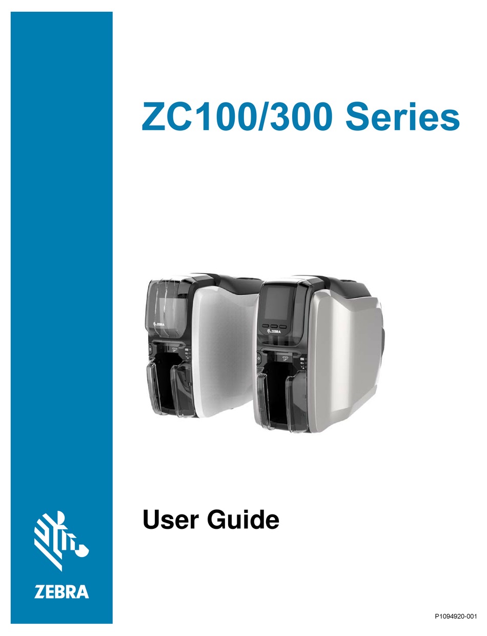 Zebra Zc100 Series User Manual Pdf Download Manualslib