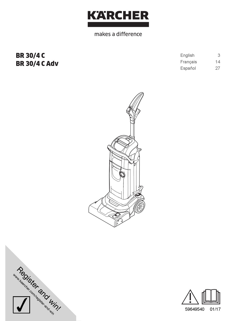 KÄRCHER BR 30/4 C USER MANUAL Pdf Download | ManualsLib