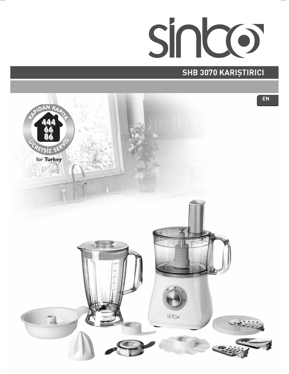 SINBO SHB 3070 INSTRUCTION MANUAL Pdf Download | ManualsLib