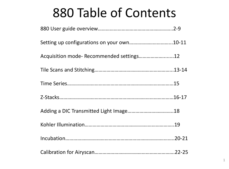 ZEISS LSM 880 USER MANUAL Pdf Download ManualsLib