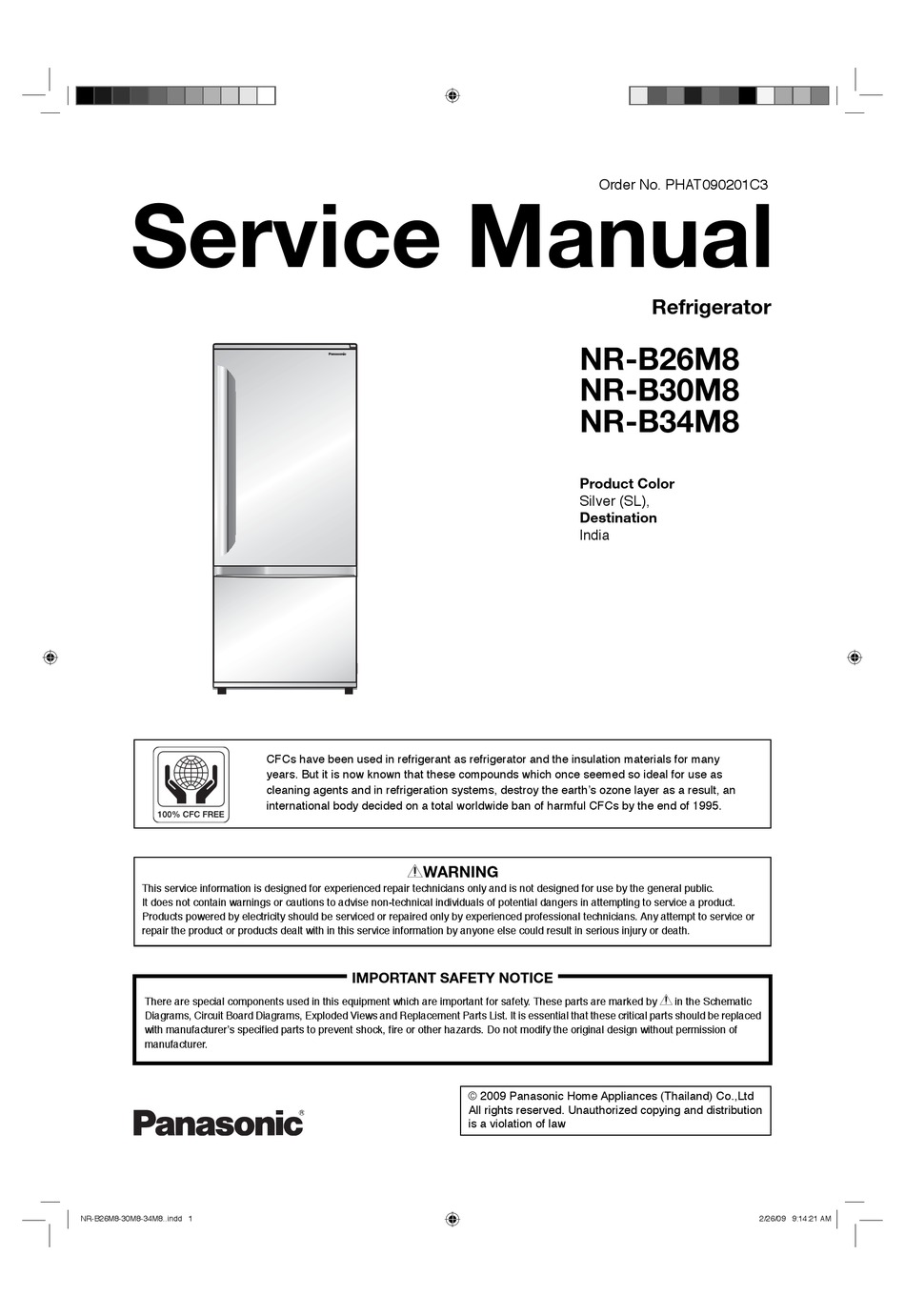 PANASONIC NRB26M8 SERVICE MANUAL Pdf Download ManualsLib