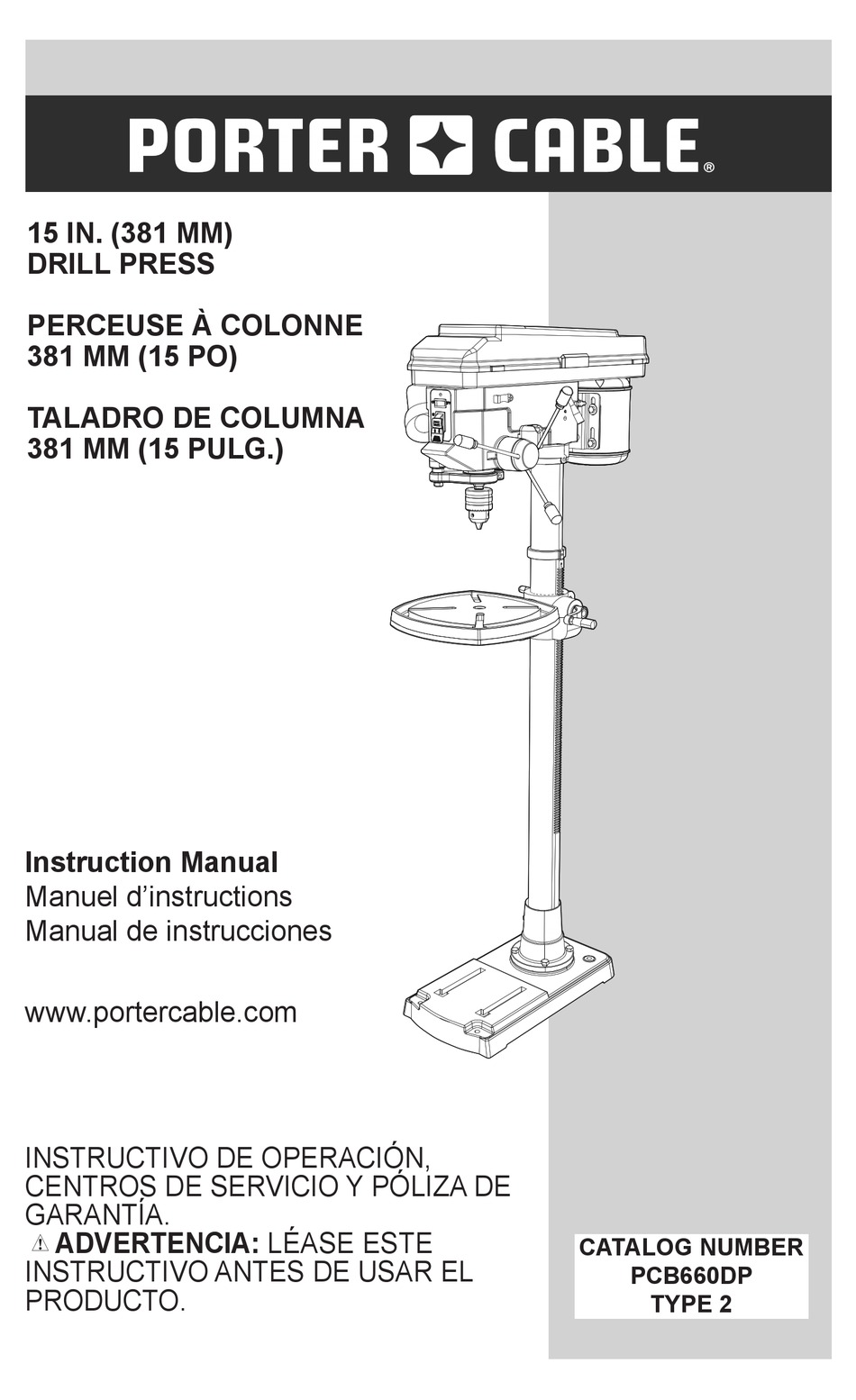 Porter Cable Pcb660dp Instruction Manual Pdf Download Manualslib