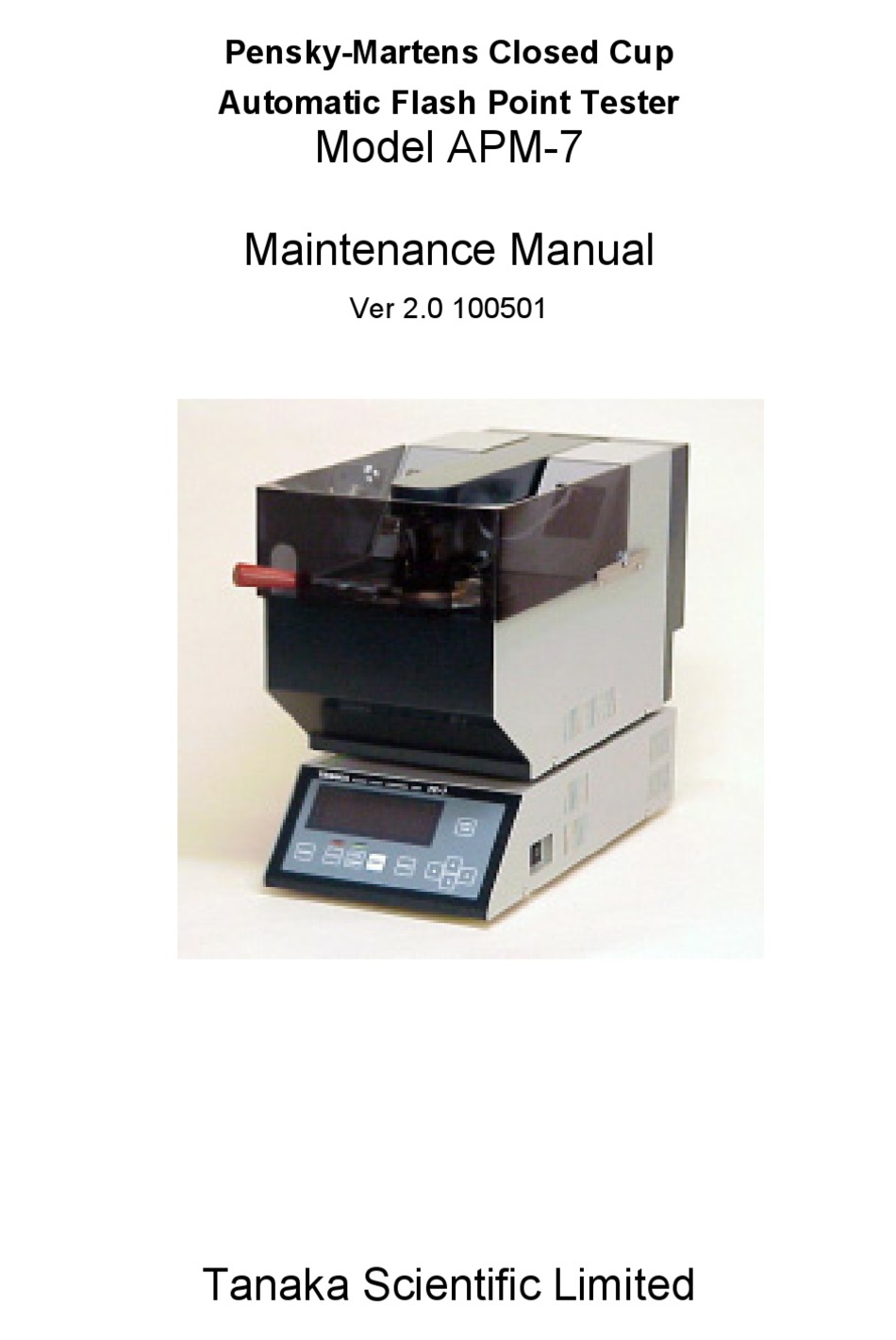 TANAKA APM 7 MAINTENANCE MANUAL Pdf Download ManualsLib