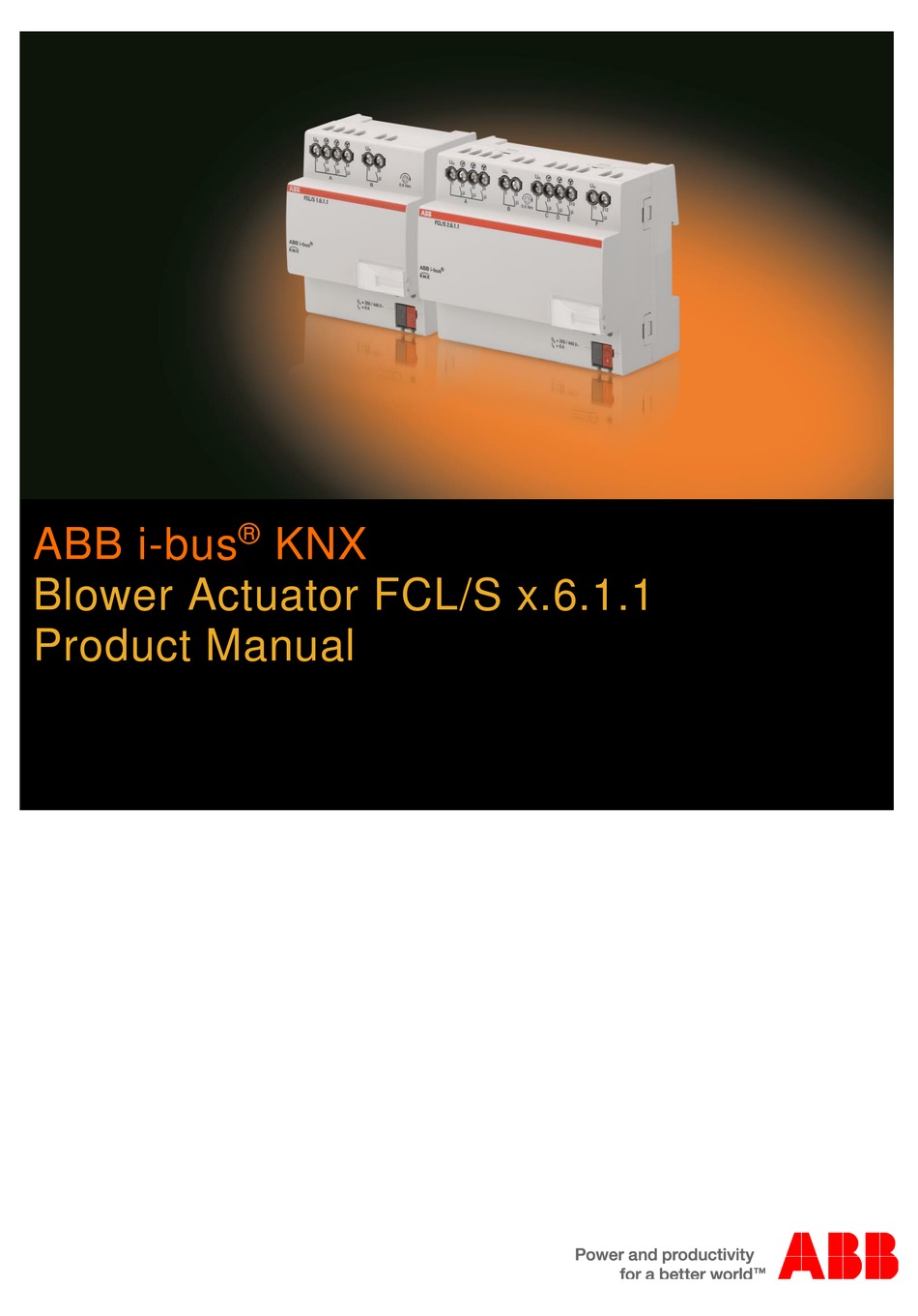 ABB I-BUS KNX FCL/S 1.6.1.1 PRODUCT MANUAL Pdf Download | ManualsLib