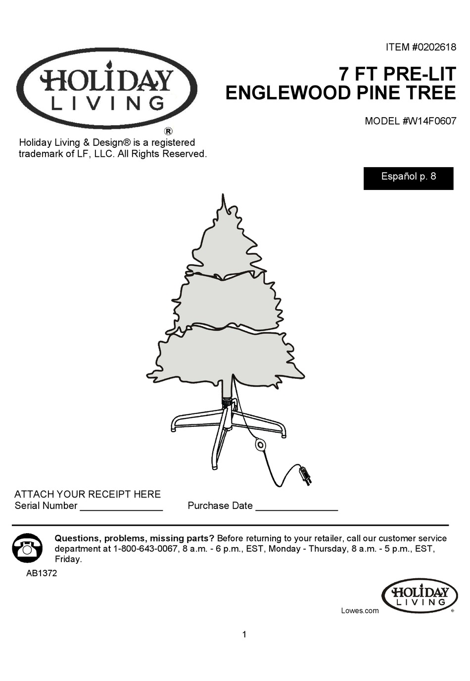 Holiday Living W14f0607 Manual Pdf Download Manualslib