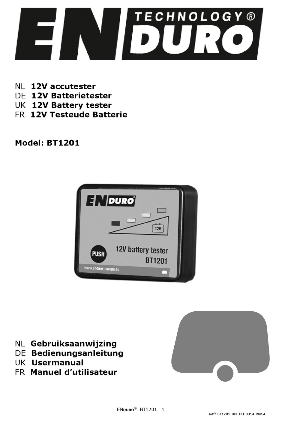 ENDURO BT1201 USER MANUAL Pdf Download ManualsLib