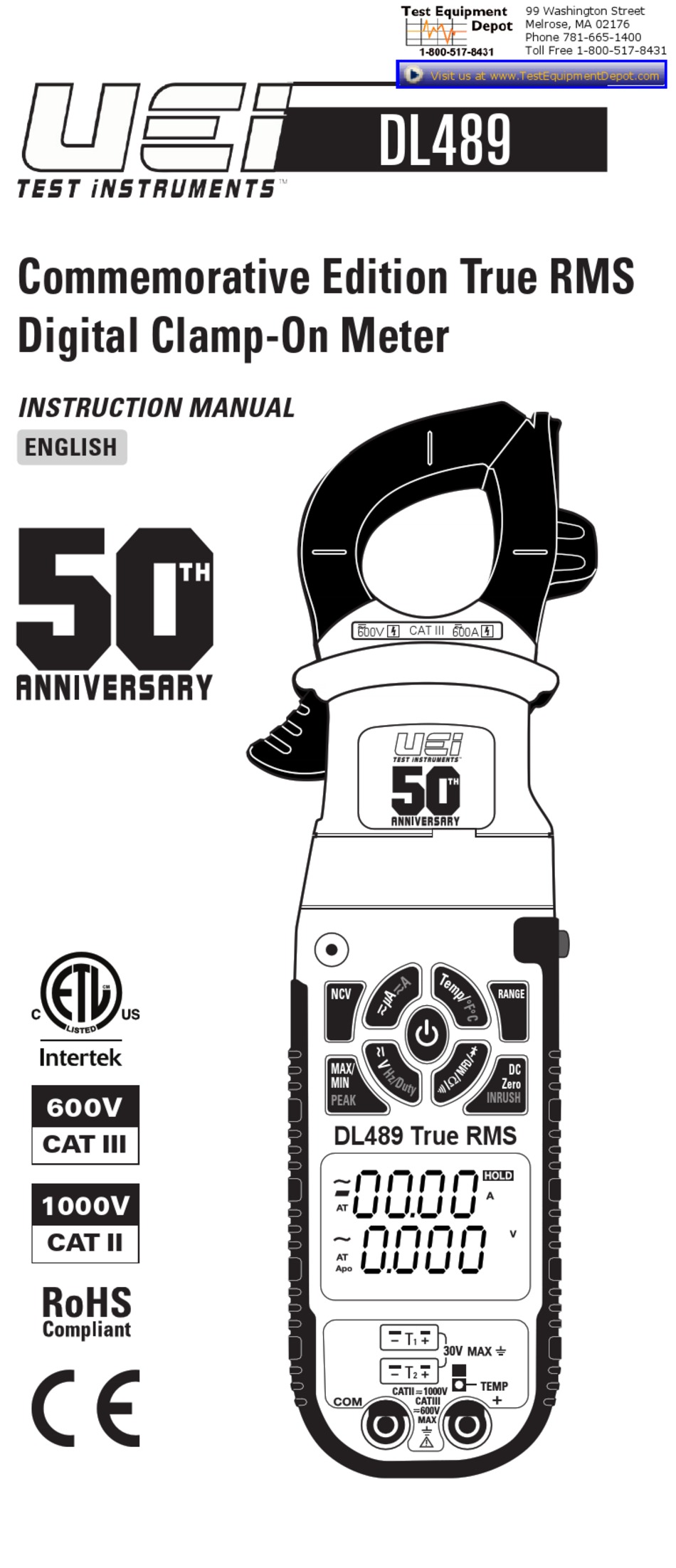 UEI DL489 INSTRUCTION MANUAL Pdf Download | ManualsLib