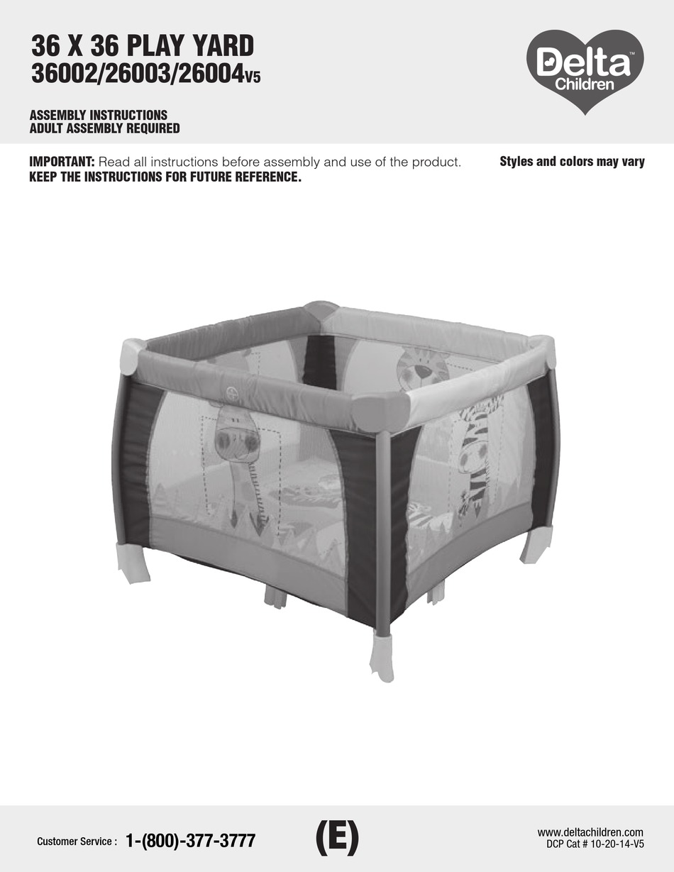 DELTA CHILDREN 36002 ASSEMBLY INSTRUCTIONS MANUAL Pdf Download | ManualsLib