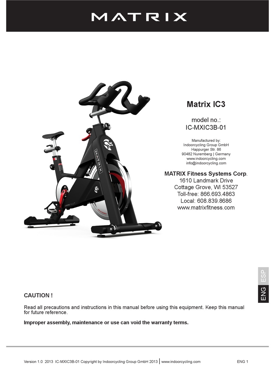 matrix ic3 spin bike
