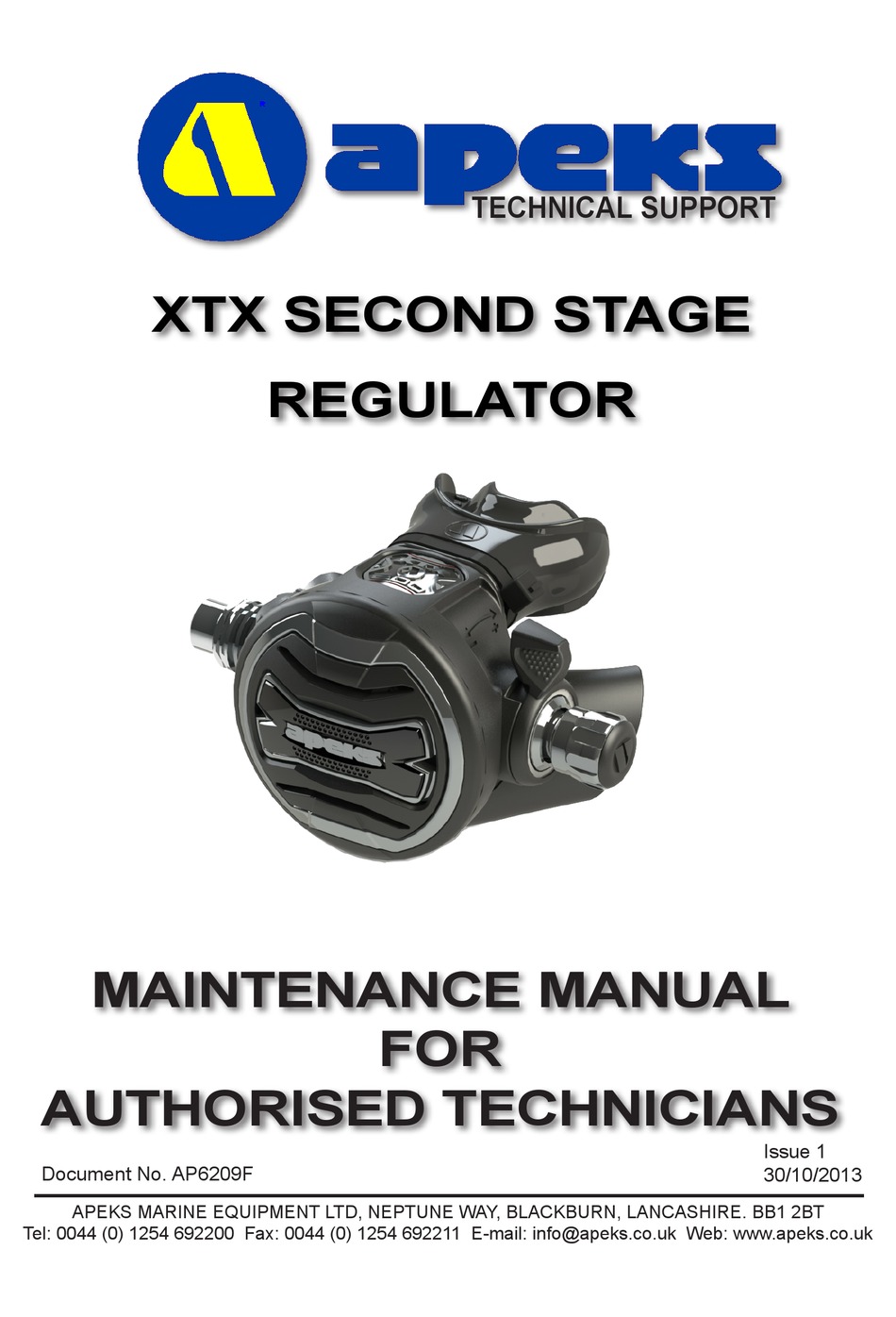Apeks Xtx200 Maintenance Manual Pdf Download Manualslib