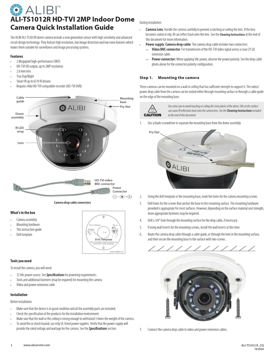 ALIBI ALITS1012R QUICK INSTALLATION MANUAL Pdf Download ManualsLib