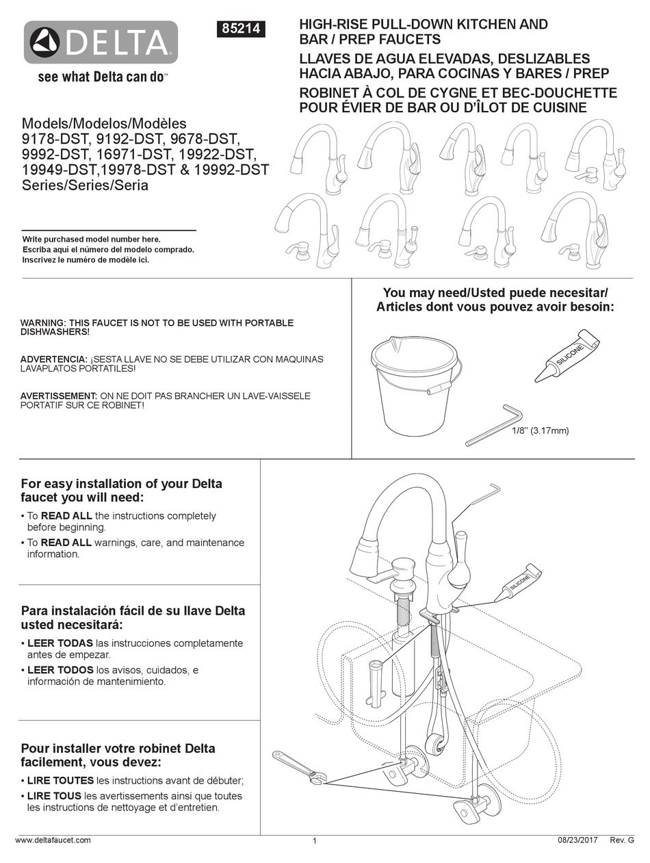 DELTA 9178-DST MANUAL Pdf Download | ManualsLib