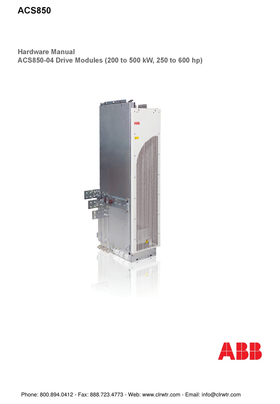 ABB ACS850 HARDWARE MANUAL Pdf Download | ManualsLib