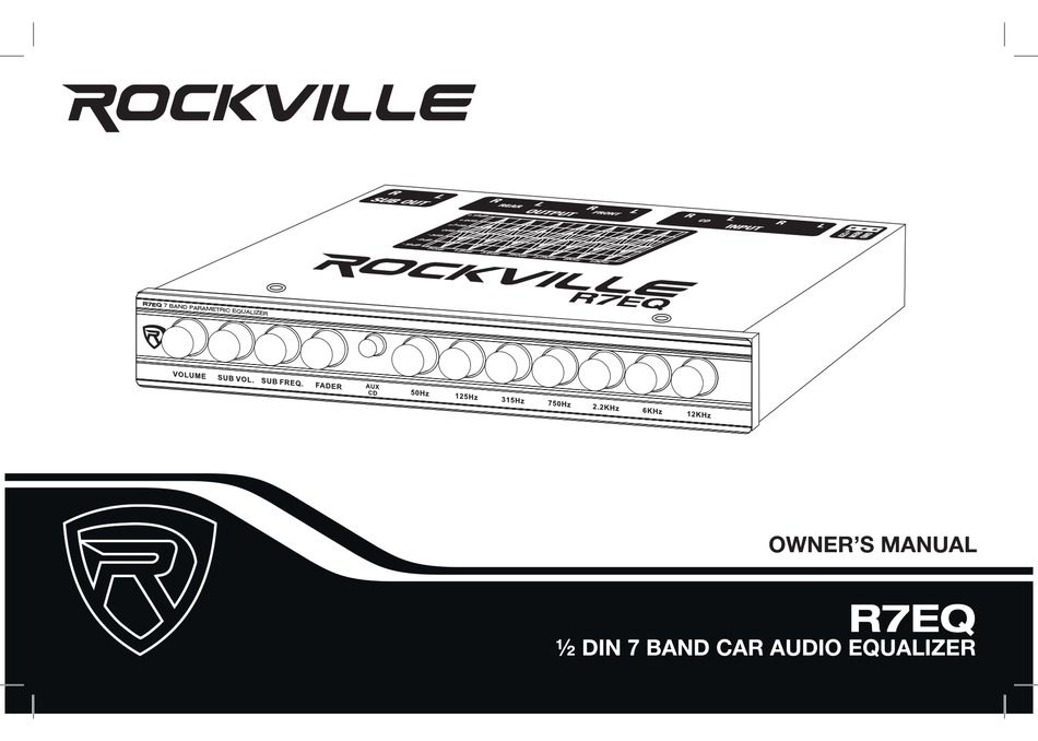ROCKVILLE R7EQ OWNER'S MANUAL Pdf Download | ManualsLib